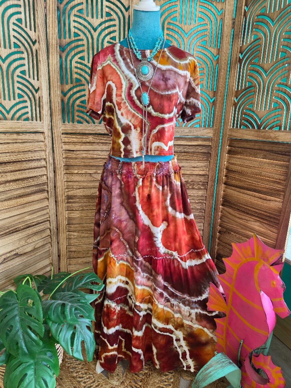 Boho Two-Piece Skirt Set _XL